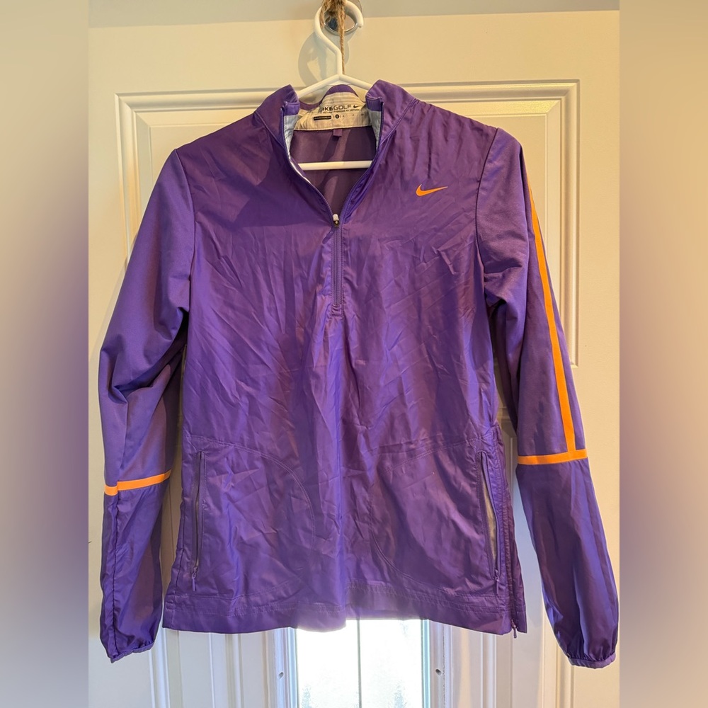 Nike Golf Purple Jacket with Orange Logo